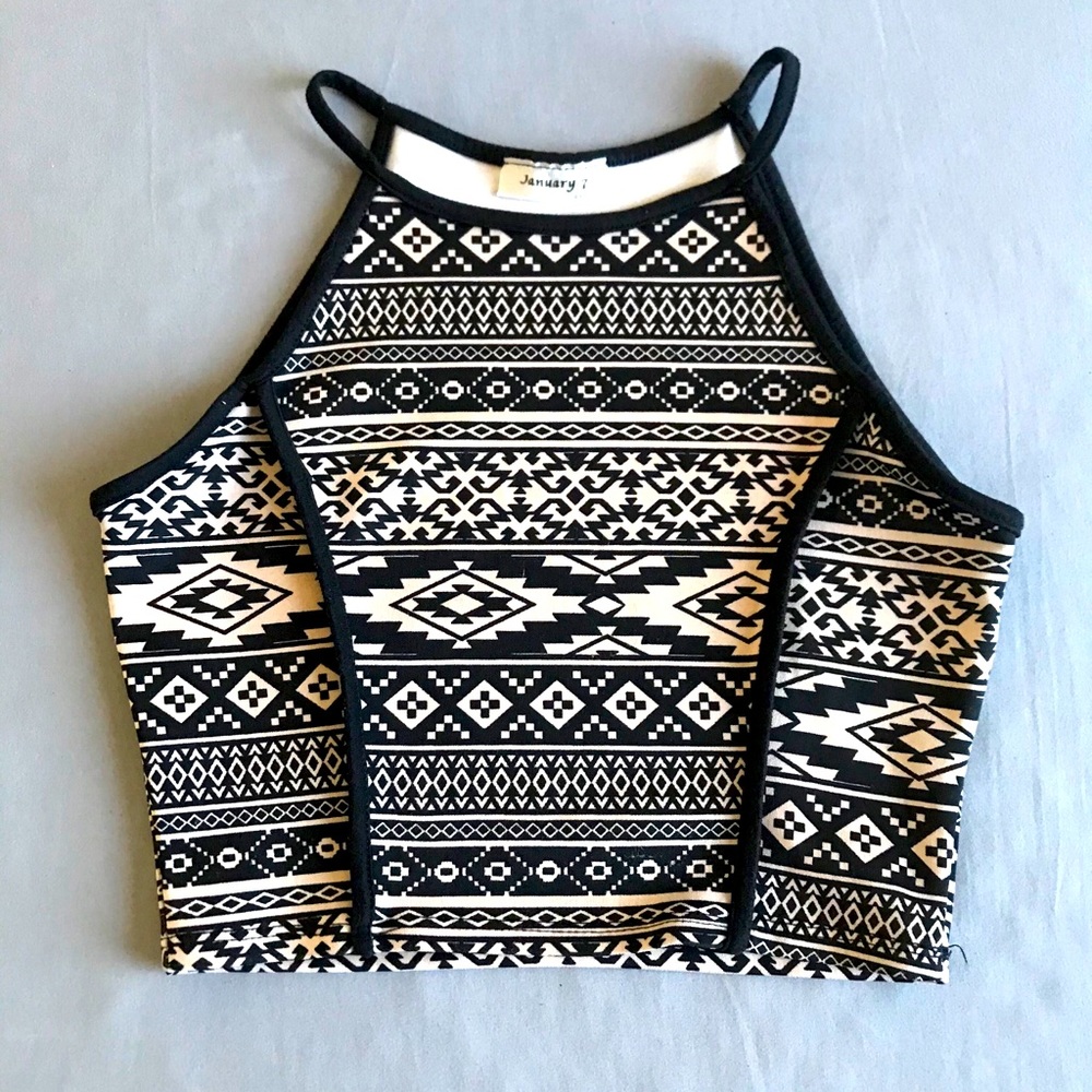 January 7 Tribal Crop Top